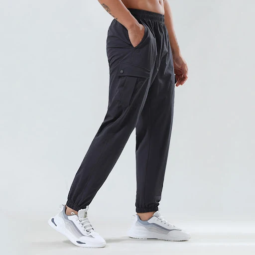 Title 4, Mens Outdoor Quick-Dry Pants Loose Woven Elast...