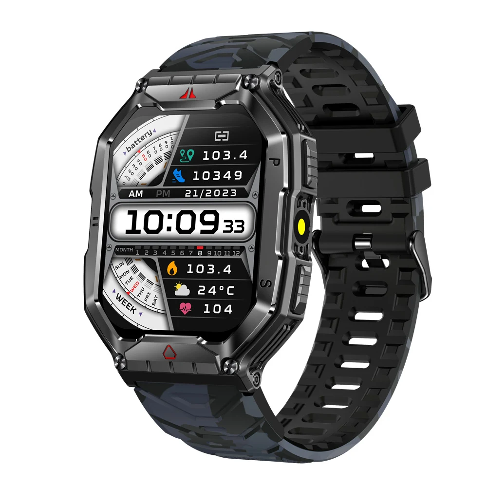 Smartwatch KR82 z Połączeniami Bluetooth, Pomiarem Tętna i Ciśnienia Krwi — Inteligentne Zarządzanie Zdrowiem i Komunikacją — zdjęcie 4