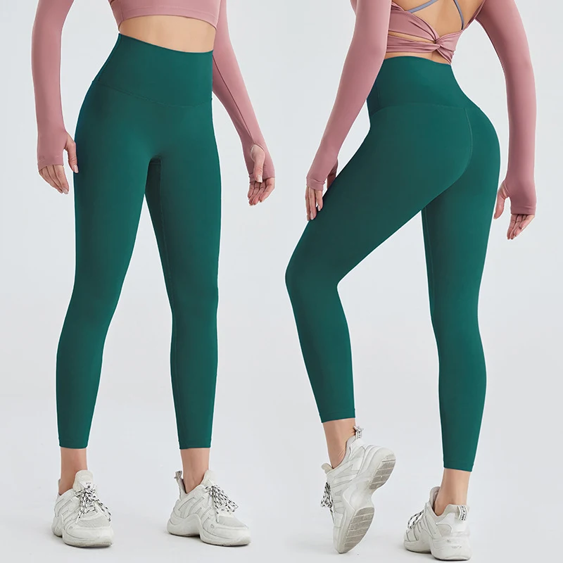 Title 10, Womens Tight Nude Yoga Pants with Peach Butt L...