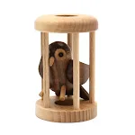 Vintage Color Bird in a Cage