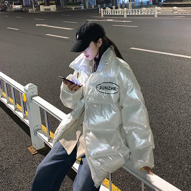 Title 6, Short Cotton-Padded Coat, Loose Fit, Thick "Bre...