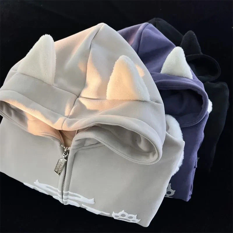 Title 11, Felpa con cappuccio con corna magiche da donna,...
