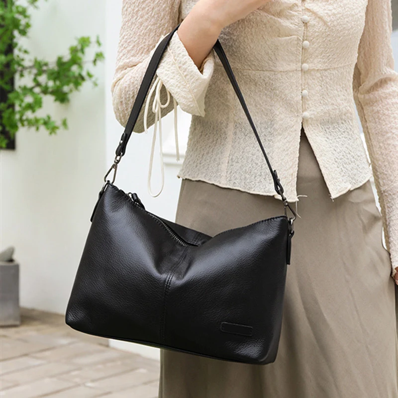Title 6, Bolsa Crossbody Feminina de Couro Bovino Macio,...
