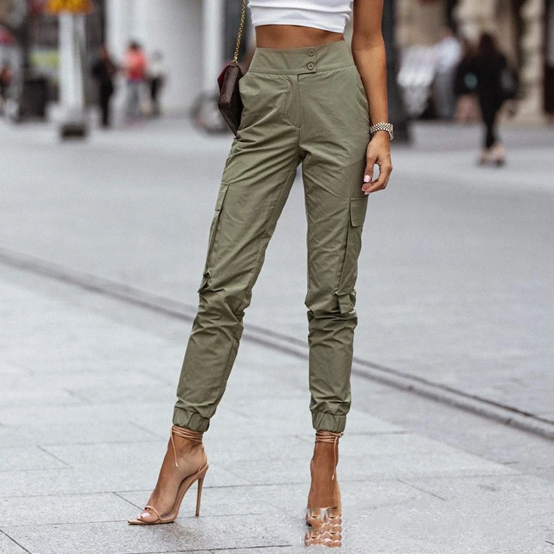 Title 3, Womens Army Green Casual Working Pants