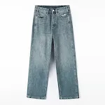 Men's Retro Loose Wide Leg Ripped Jeans for a relaxed, stylish look with comfortable fit, perfect for everyday wear. — photo 1
