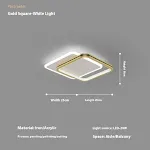 Square Gold 25x25cm