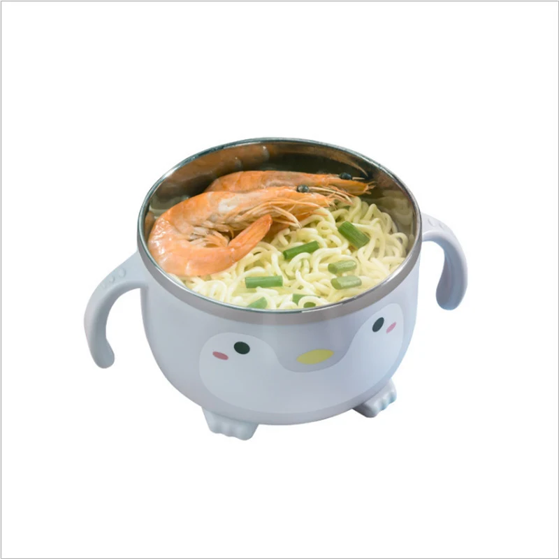 Title 1, Infant 304 Stainless Steel Tableware Cute Pengu...