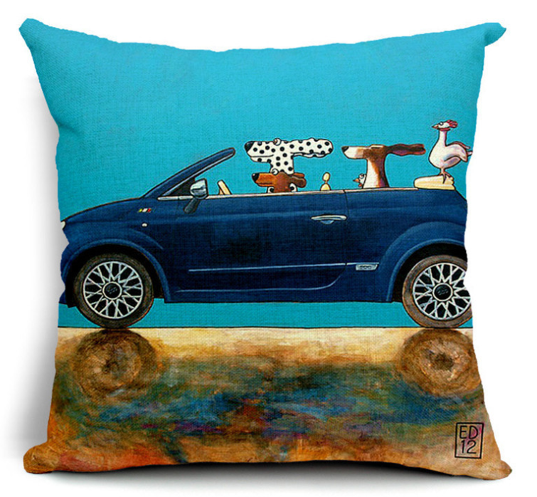 Conjunto de travesseiros de cachorro de desenho animado Wang Star, almofada de algodão para carro com capas de almofada de alta qualidade, conforto e fofura. — foto 9