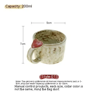 Title 3, Japanese Retro Love Ceramic Water Cup perfect f...
