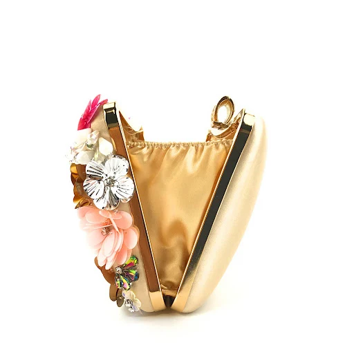 Title 7, Evening Ladies Women Colorful Beaded Flower Bag...
