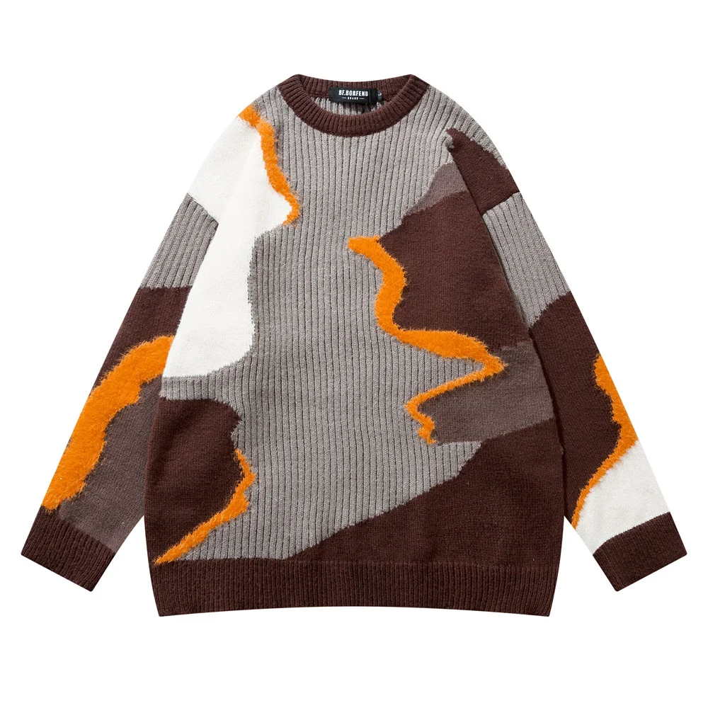Title 14, Autumn idle style knitwear with irregular stitc...