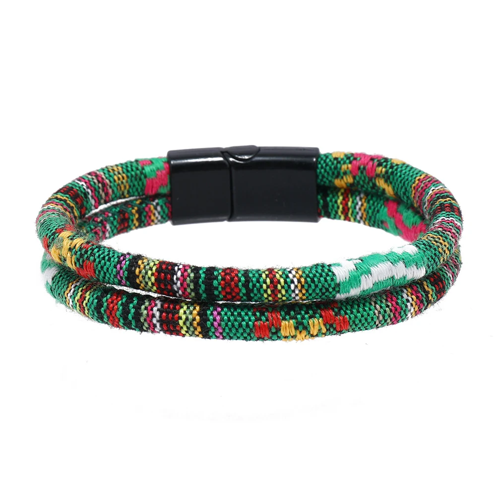 Pulseira de mão tecida multicolorida Ethnic Storm Simi Fengya, perfeita para carregar seus pertences com segurança e um toque étnico. — foto 17