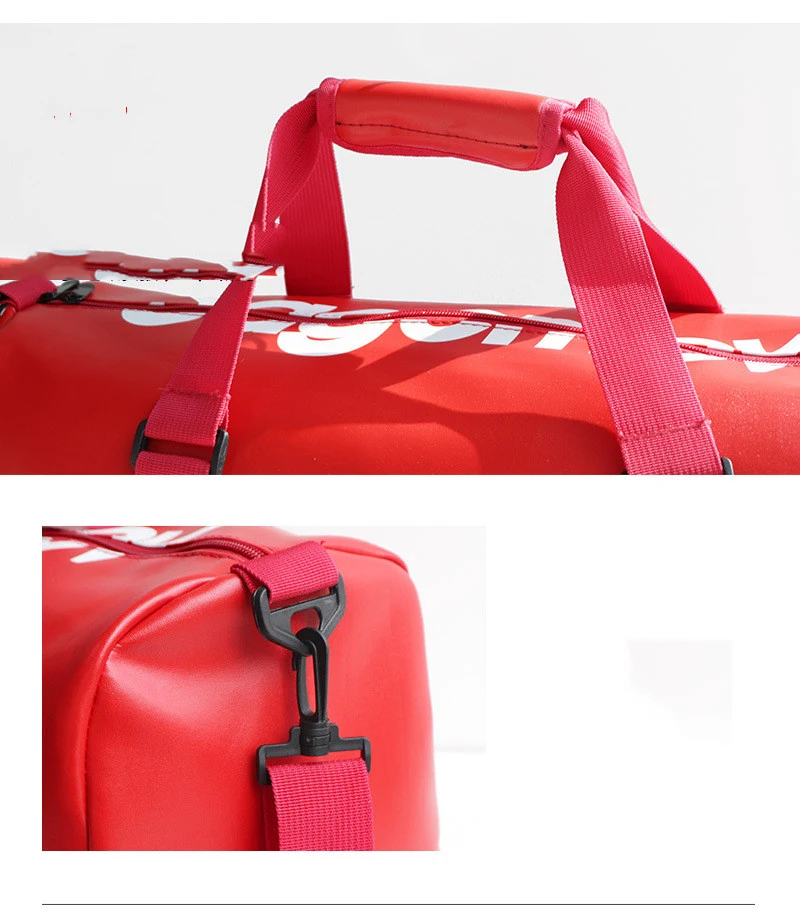 PU Leather Travel Bag Large Capacity Crossbody Sports perfect for travel, gym, and outdoor activities offering ample spa — photo 9