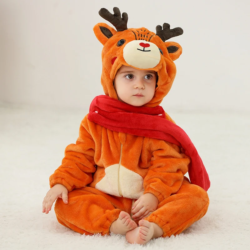Jumpsuit de animales de pijama de pijama de bebé frannal — foto 9