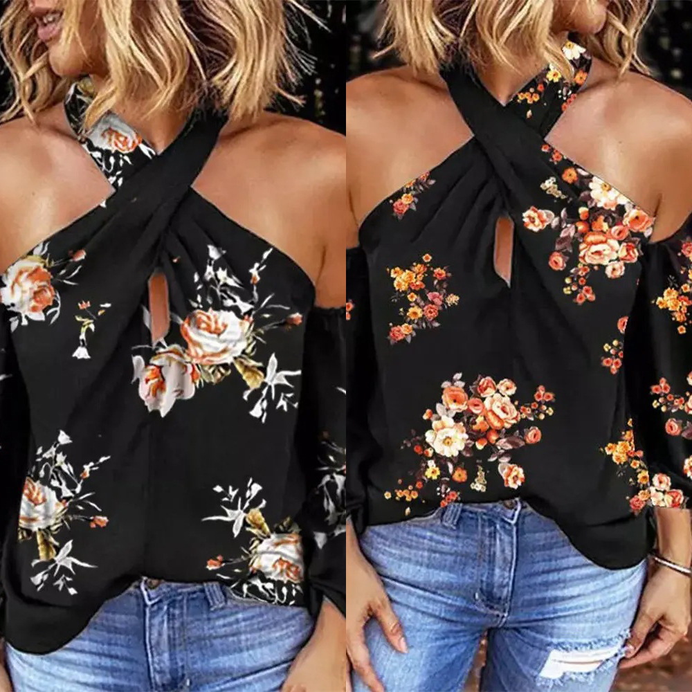 Title 2, European And American Print Womens Long-sleeve...