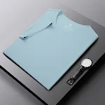 Camiseta esportiva sem costura de seda gelada para casais Conforto e liberdade de movimento. Secagem rápida e respirável. Ideal para esportes e treinos. — foto 7