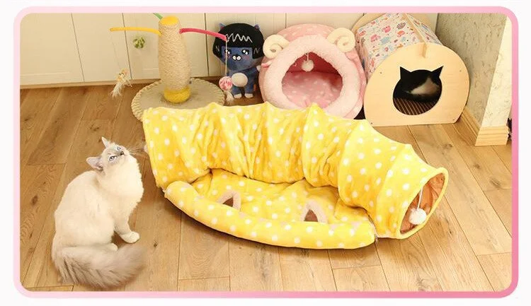 Title 3, Rolling dragon cat litter tunnel, a cozy cat sl...