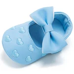 My0-1 Love babyschoentjes met geborduurde strik, zachte zool, voor binnen, comfortabele en schattige schoentjes voor de allerkleinsten. — foto 22