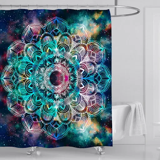 Title 5, Mandala Starry Sky DIY Polyester Shower Curtain...