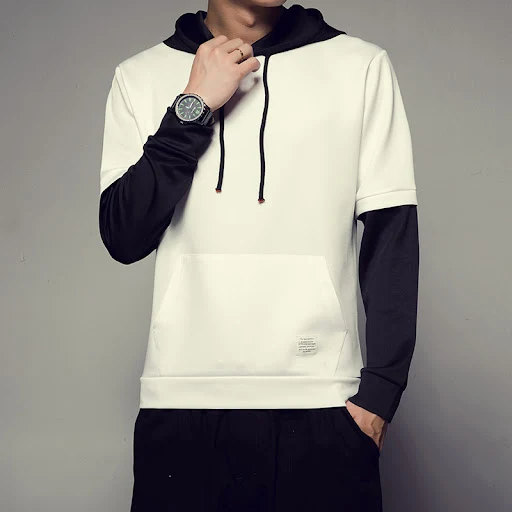 Title 2, Fake two-piece hooded jacket