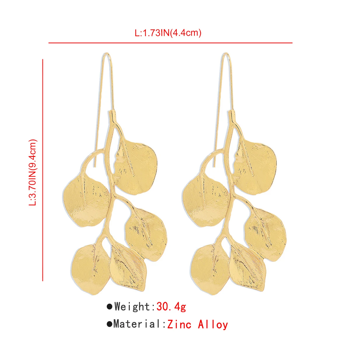 2025 Ohrringe Halskette Luxus Metallblatt für Damen, Choker Persönlichkeit Schmuck Geschenk, Stilvolles Accessoire für jeden Anlass — foto 13
