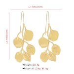 2025 Ohrringe Halskette Luxus Metallblatt für Damen, Choker Persönlichkeit Schmuck Geschenk, Stilvolles Accessoire für jeden Anlass — foto 13