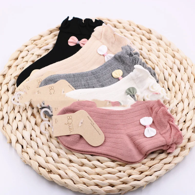Children's Fungus Bow Princess Socks Baby — photo 4