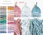 Cobertor de Bebê Personalizado para Enrolar Seu bebê confortável e seguro. Presente perfeito para recém-nascidos. Tecido macio e com toque suave. — foto 19