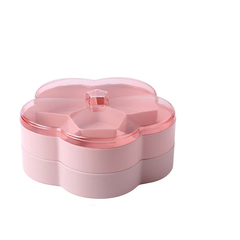 Candy box, dried fruit tray, creative flower-shaped transparent snack melon seed plastic storage box for convenient food — photo 6
