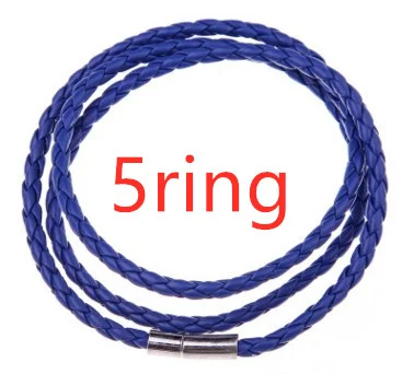 Pulseira de couro genuíno personalizada de mensagens de aço inoxidável — foto 5