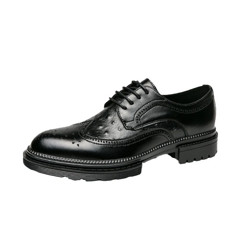 Title 7, Mens Business Formal Leather Shoes British Sty...