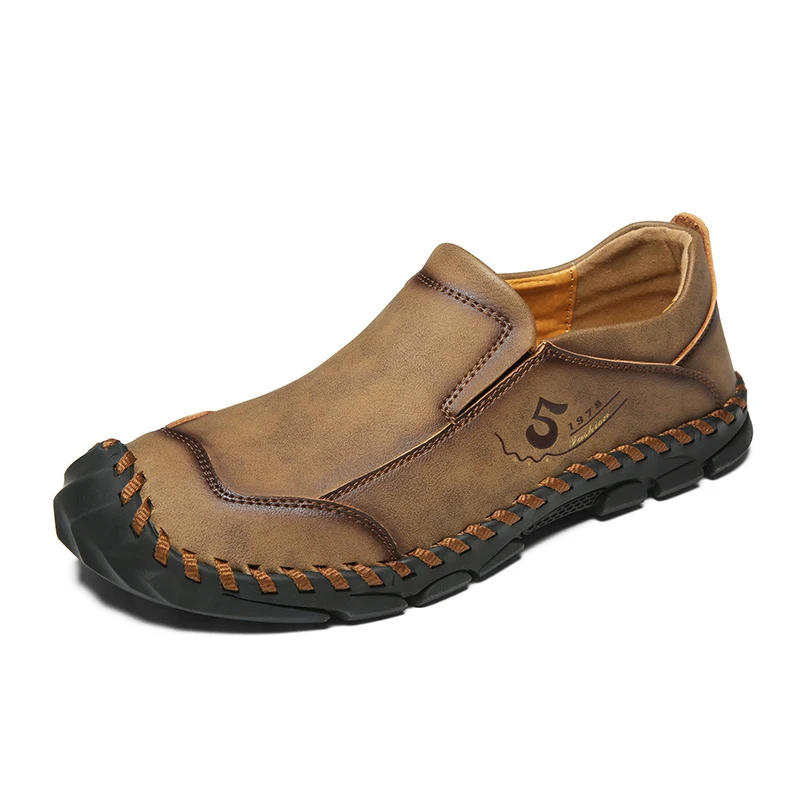 New Men's Pea Shoes Plus Size Korean Version, All-match Soft Sole Casual Leather Shoes, perfect for everyday wear, offer — photo 3