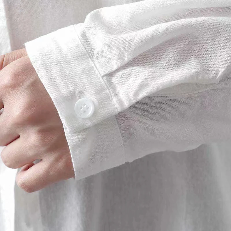 Title 9, Pure Cotton Embroidered Long Sleeve Loose Casua...