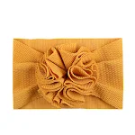 Faixa de cabelo infantil com flores para bebês, acessório fofo para fotos, festas e uso diário. Macia e confortável, ideal para meninas. — foto 12