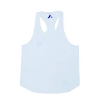 Regata masculina esportiva fitness para verão, elástica, respirável, com absorção de umidade, ideal para corrida e treino casual. — foto 12