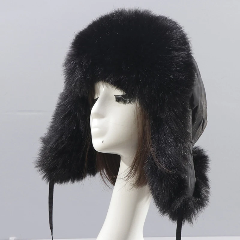 Title 5, Womens Thick Warm Ball Ear Protection Hat Wint...