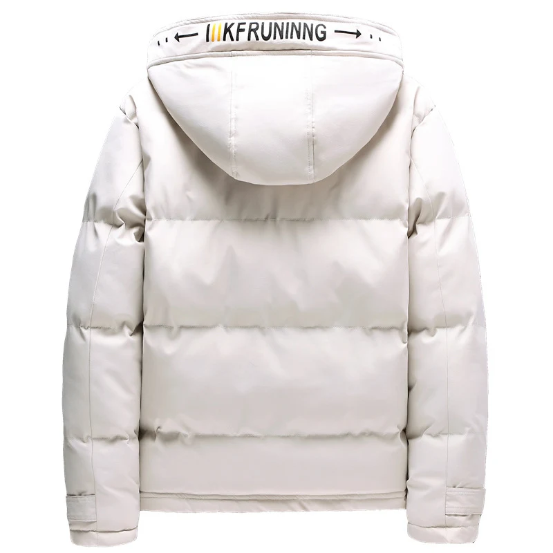 Stylish Men's Hooded Thick Down Cotton Jacket for exceptional warmth and modern fashion during cold weather seasons. — photo 4