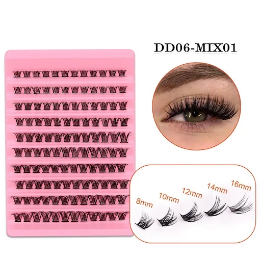 Title 6, Segmented False Eyelashes 10 Rows Large Capacit...
