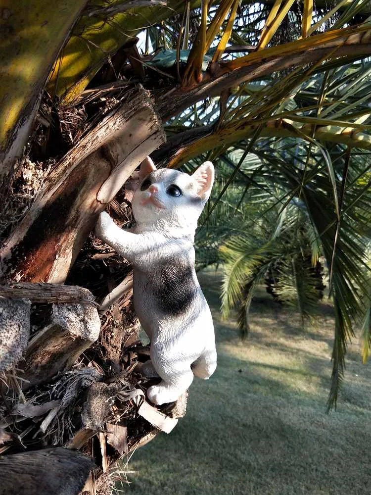 Enfeites de Gatinhos de Simulação Fofos para Decoração de Sala, Quarto e Jardim. Decore seu lar com charme felino. — foto 1