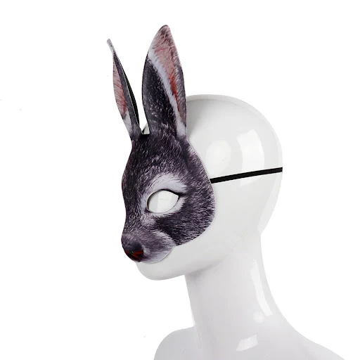 Title 18, Maschera da coniglio animale in EVA a mezza fac...