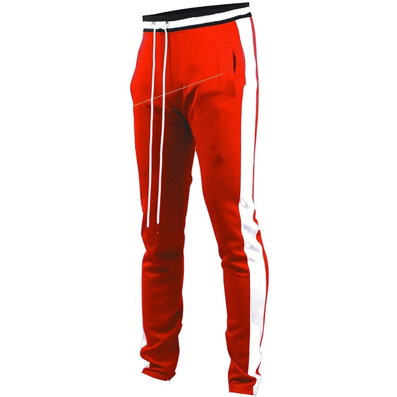 Title 4, Mens casual colorblock track pants, comfortabl...