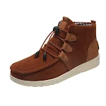New Casual High-top Round Toe Solid Color Flat Large Size Shoes. Comfortable and stylish footwear perfect for everyday w — photo 2