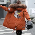 Caramel color smooth hair