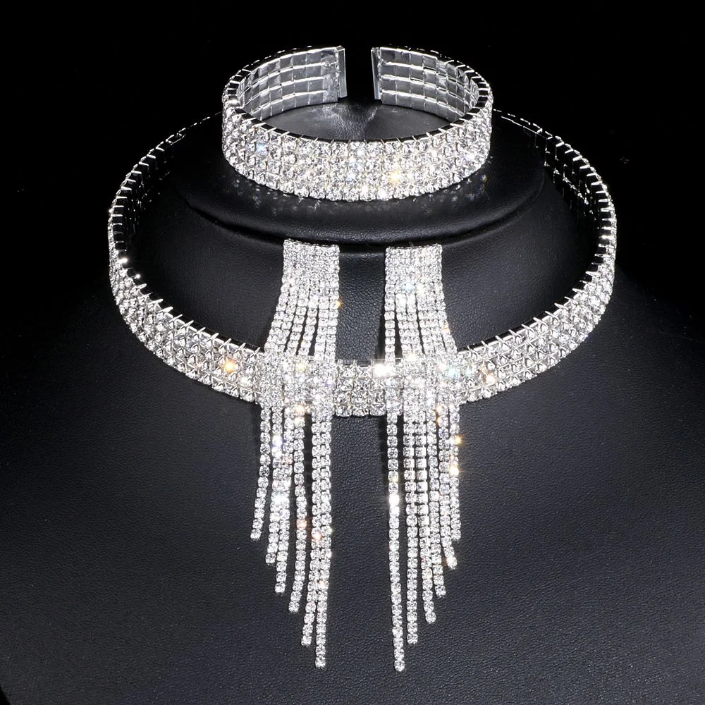 Title 2, Colar choker de moda com muitos diamantes, uma ...
