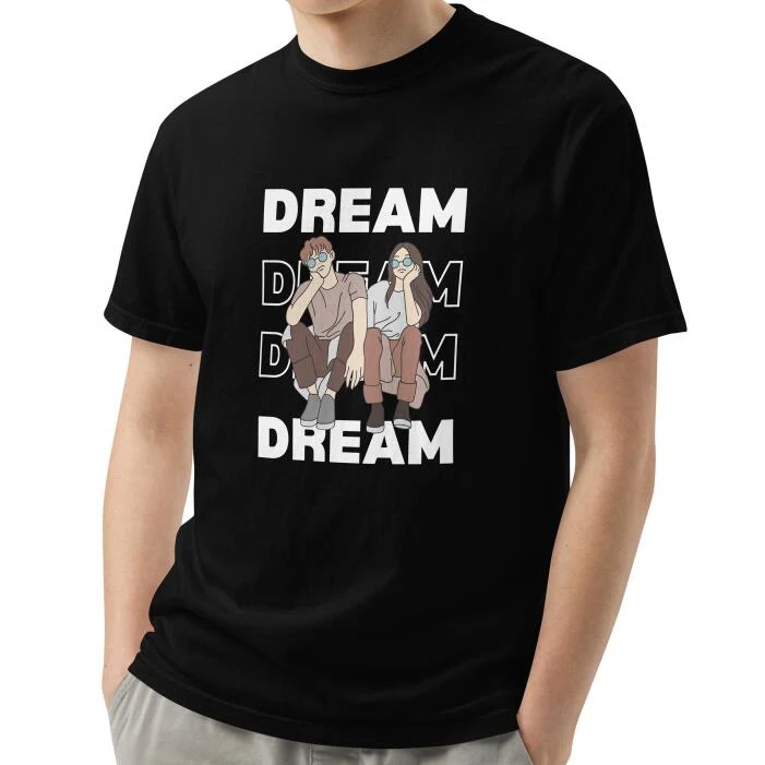 Title 2, T-shirt Dream Digital Printing Casual Girocollo...