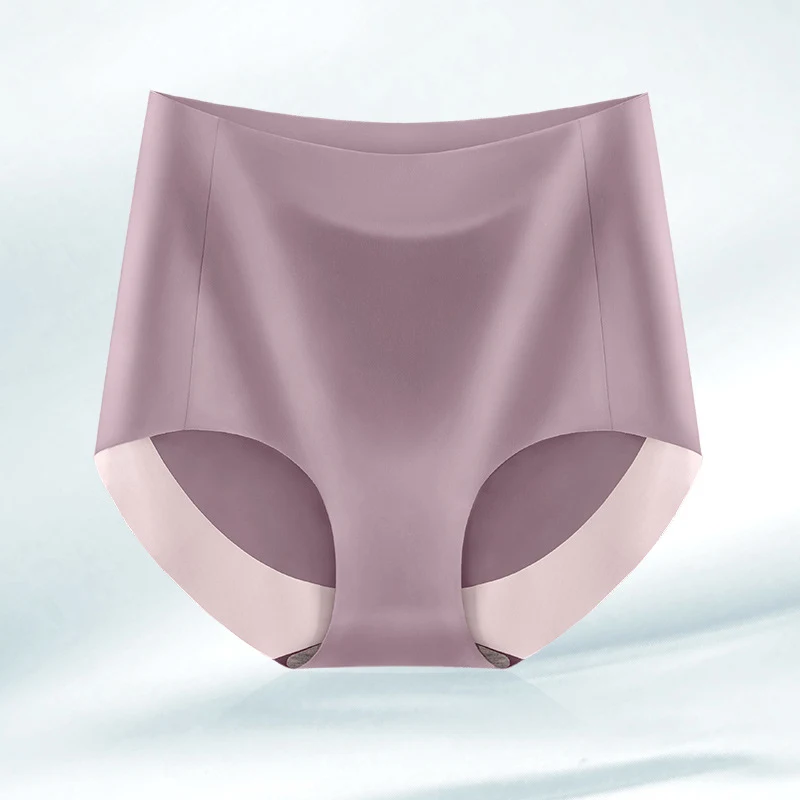 Braguitas de algodón antibacterianas, sin costuras y transpirables de cintura alta para mujer, comodidad y salud. — foto 3
