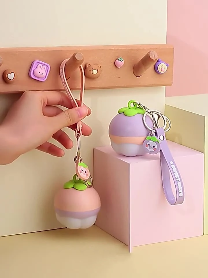 Title 1, Mangosteen Fruit Key Chain Small Night Light – ...