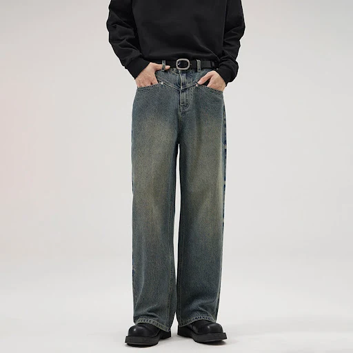 Title 2, American Retro Washed decoratieve bloemen jeans...