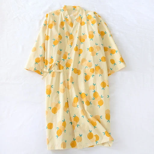Title 15, Bathrobe Oversized Washed Cotton Tie Up Sweat S...