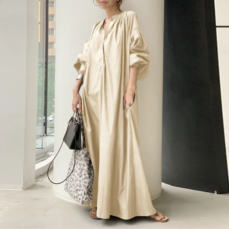 Title 4, Womens Cotton And Linen Loose Casual Dress